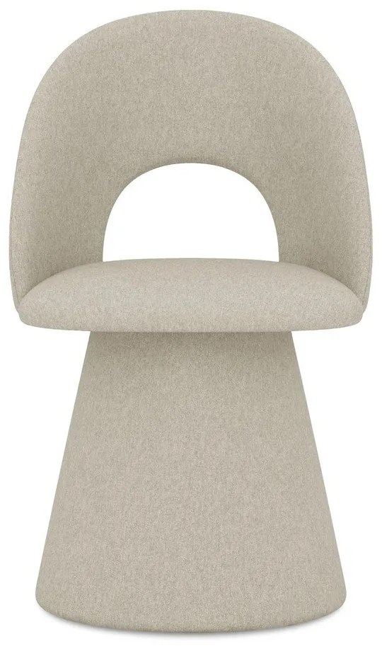 Бежов тапициран трапезен стол Kalo – Makamii