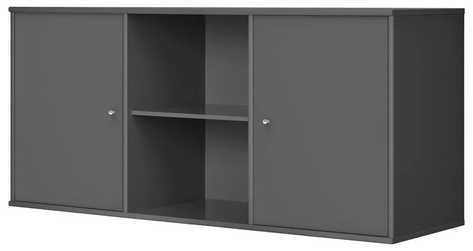 Антрацитен нисък висящ скрин 133x61 cm Mistral – Hammel Furniture