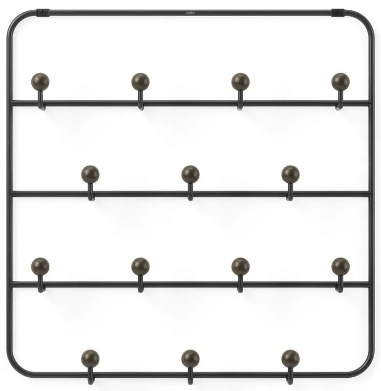 Черна метална закачалка за врата 36 cm Estique - Umbra