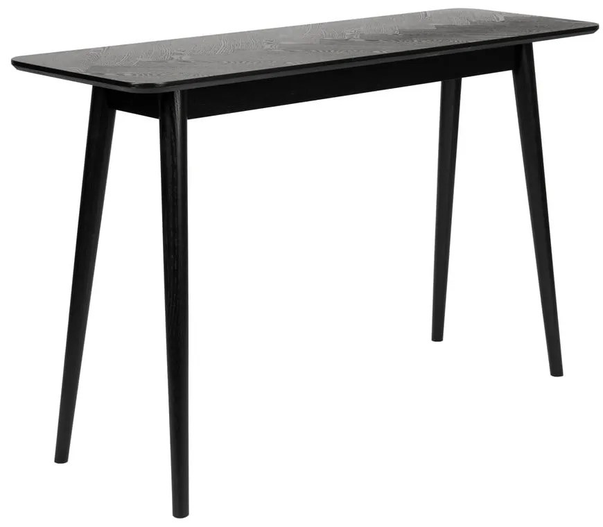 Черна конзолна маса 40x120 cm Fabio – White Label