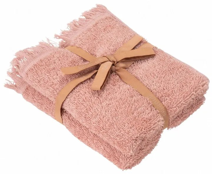 Розови памучни кърпи в комплект от 2 броя 30x50 cm FRINO - Blomus