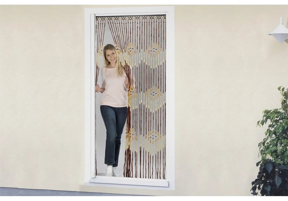 Дървено-бамбукова завеса за врата 200x90 cm - Maximex