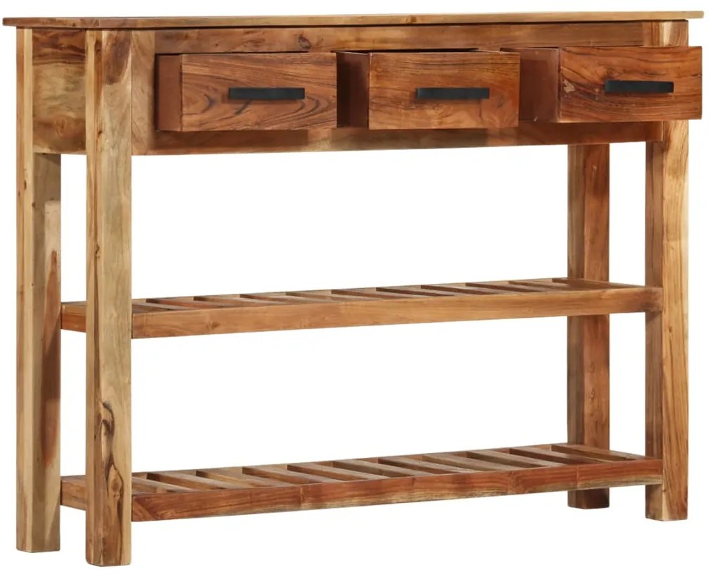 246158 vidaXL Бюфет с 3 чекмеджета, 110x30x80 см, дърво масив
