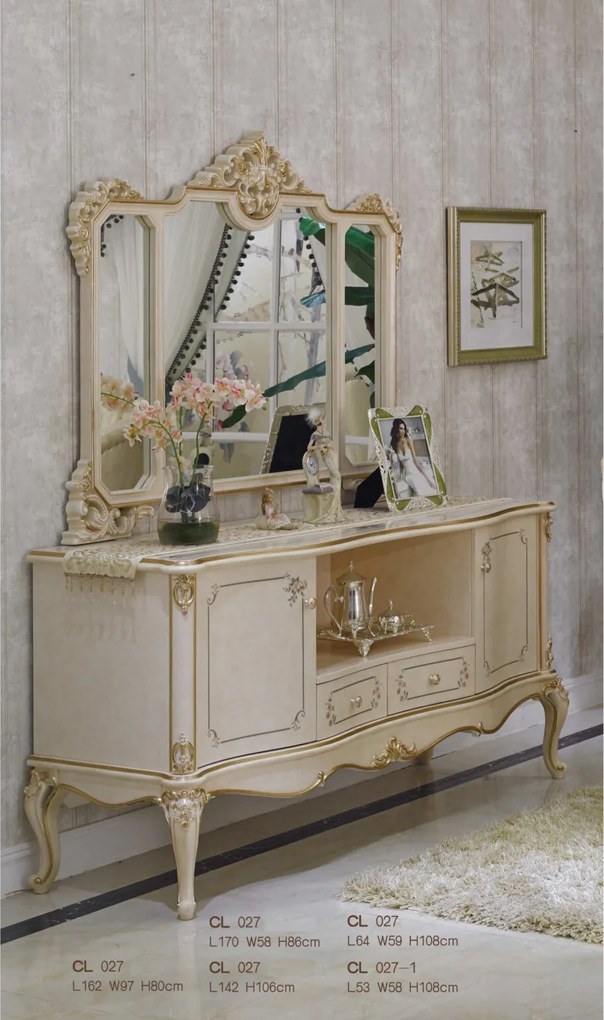 Салонен бюфет CL 027, серия Chanel, в стил Рококо
