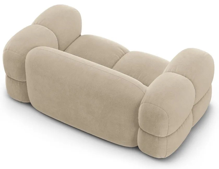 Бежов кадифен диван 180 cm Loretto – Cosmopolitan Design