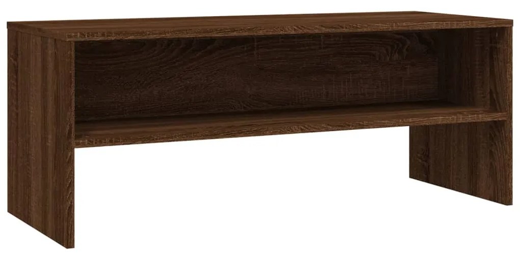 815233 vidaXL ТВ шкаф, кафяв дъб, 100x40x40 см, инженерно дърво