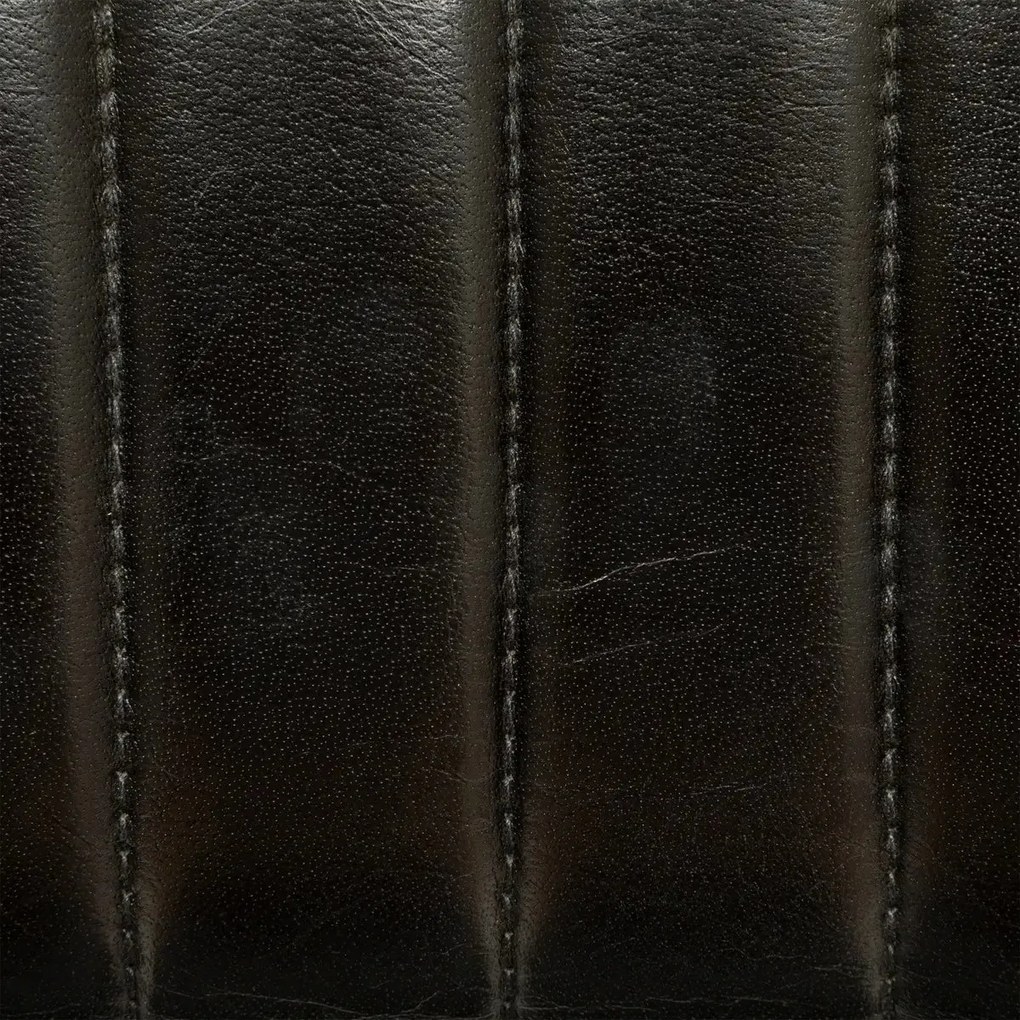 Бар стол atmosphera Dario, Биволска кожа - Черен