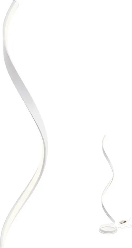 Redo 01-1797 - Димируема LED подова лампа TORSION LED/24W/230V бяла