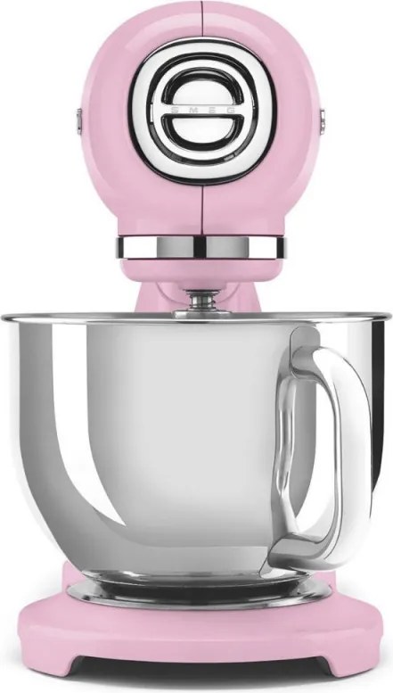 Планетарен миксер SMEG SMF03PKEU, 800 W, 4.8 л, 10 скорости, Функция за плавен старт, Крачета против хлъзгане, Розов