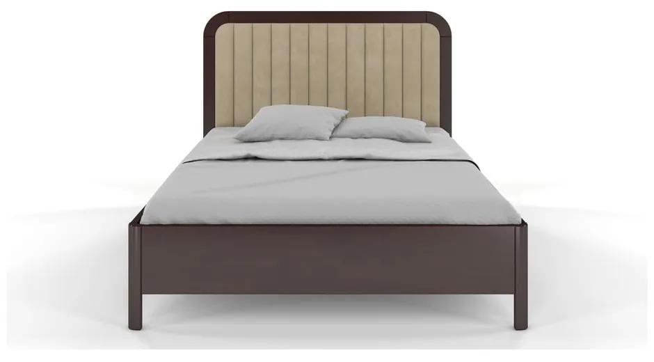 Тъмнокафяво двойно легло от букова дървесина , 200 x 200 cm Visby Modena - Skandica