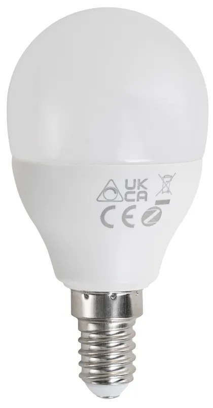 Смарт E14 димируема LED крушка G45 опал 4.9W 470 lm 2700-6500K