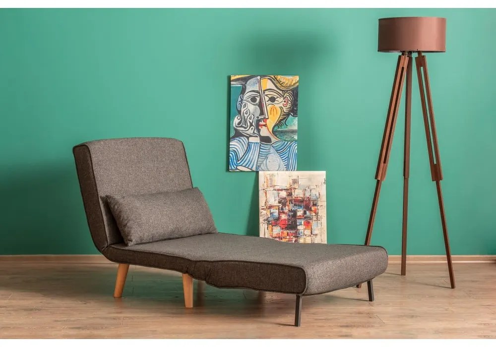 Тъмносив фотьойл Folde - Artie