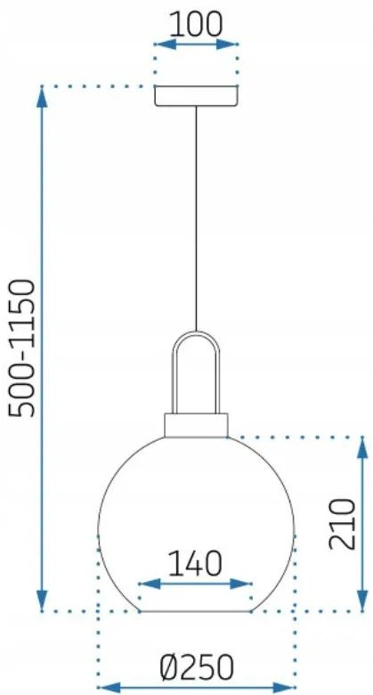 Пендел сфера 25cm APP630-1CP