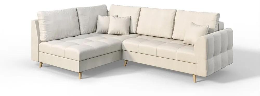 Кремав ъглов диван (ляв ъгъл) Ariella - Ropez