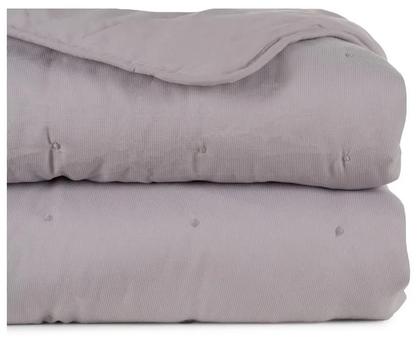 Сиво капитонирано покривало за легло 180x260 cm – Ixia