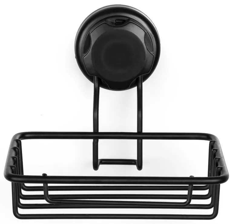 Черен самозадържащ се държач за сапун за стена Черен държач за сапун и гъба Bestlock - Compactor