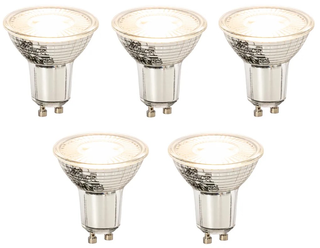 Комплект от 5 димируеми LED крушки GU10 8W 650lm 2700K