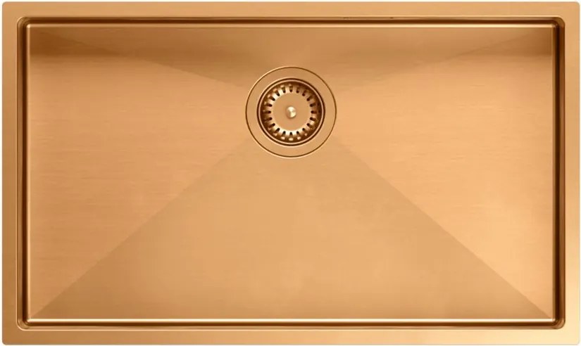 Стоманена мивка ANTHONY 80 COPPER