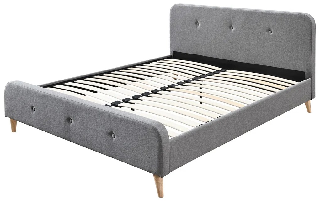 Επενδυμένο κρεβάτι Loham-Gkri-140 x 200