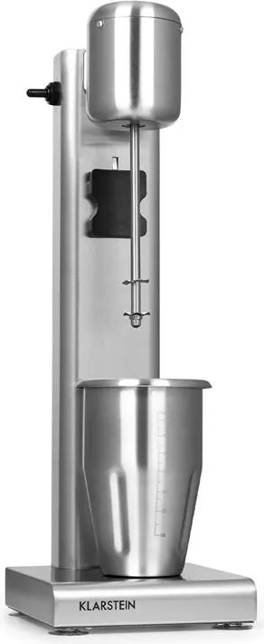 Klarstein Kraftpaket, миксер за коктейли, протеинови напитки, 80 W, неръждаема стомана, сребърно