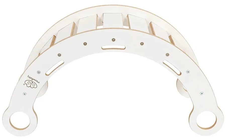 Бяла люлка от масивен бор 39x75x38 cm Montessori – Meowbaby