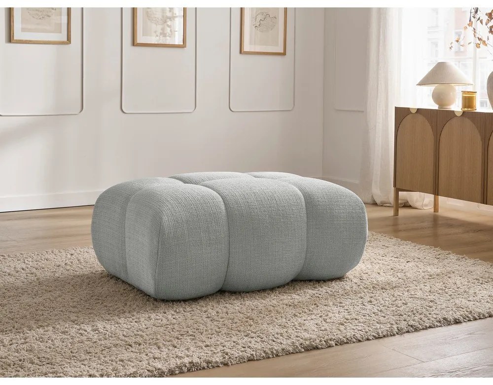 Светлосива шенилова табуретка Ivane – Bobochic Paris