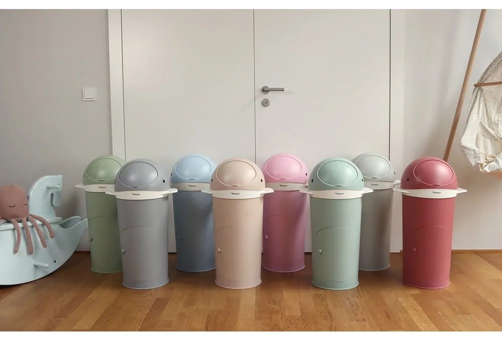 Пластмасово кошче за пелени мента 25 l Whale – Kindsgut