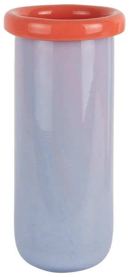 Лилава стъклена ваза (височина 30,5 cm) Plegado – PT LIVING