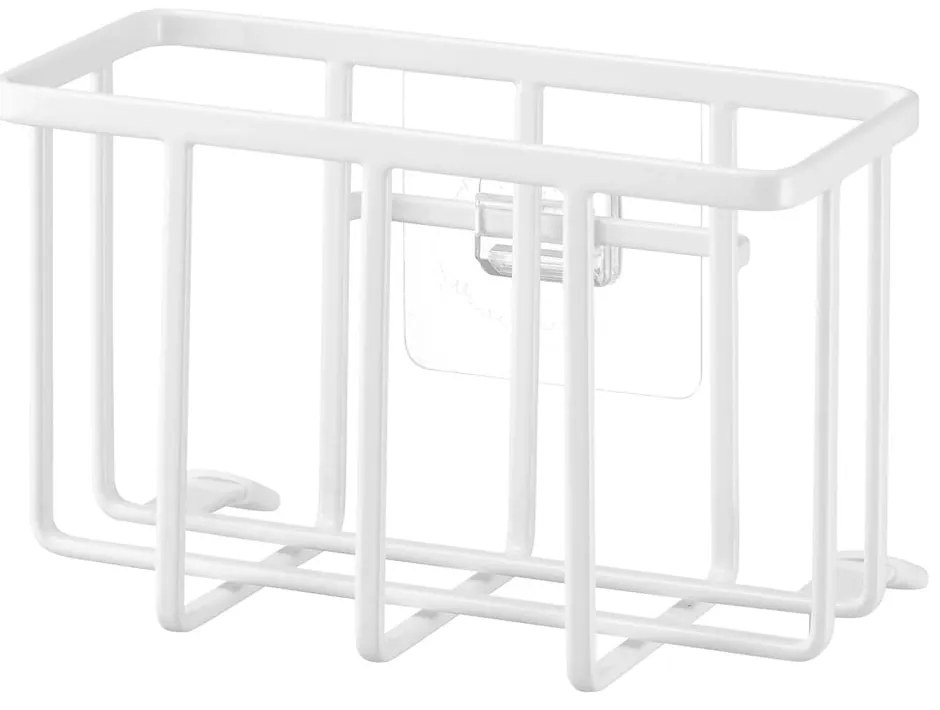 Бяла метална стойка за перилни препарати без пробиване Film Hook – YAMAZAKI