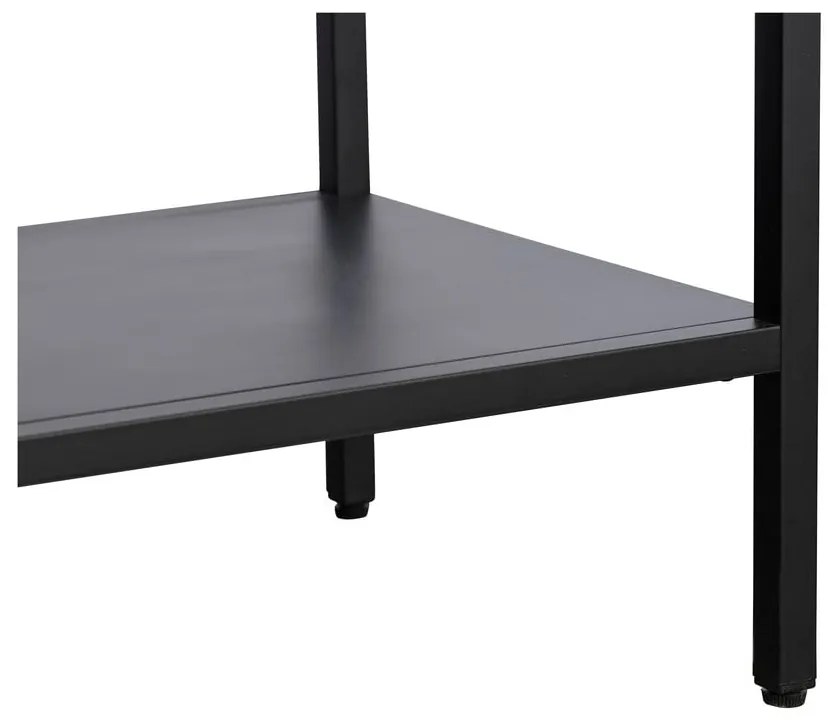 Черна метална витрина 90x160 cm Carmel – Unique Furniture