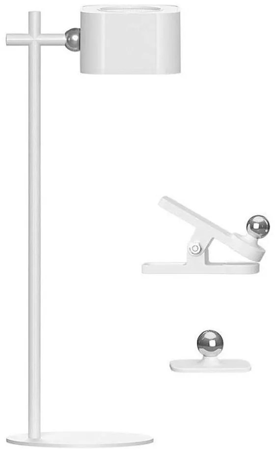 LED регулируема магнитна настолна лампа 4в1 LED/3W/5V 3000-6000K 1800 mAh бяла