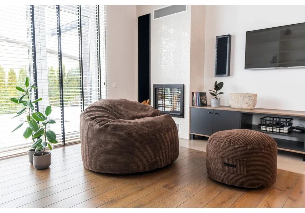 Кафява табуретка Om 60 – SLOWDOWN