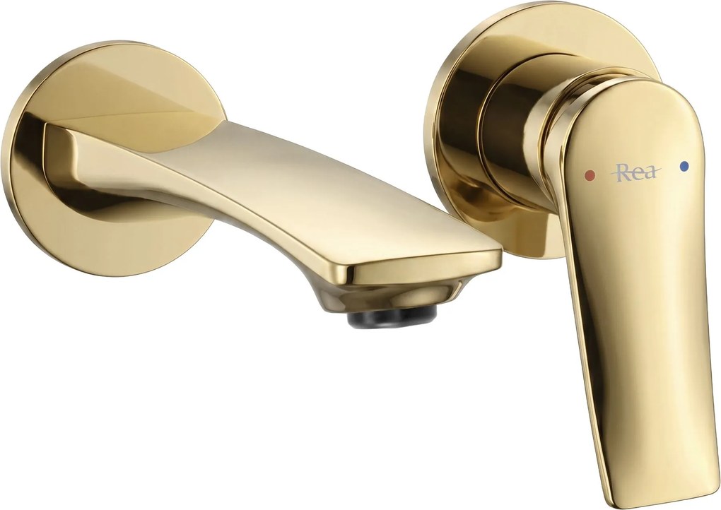 Смесител за мивка за вграждане REA VISION Gold + BOX