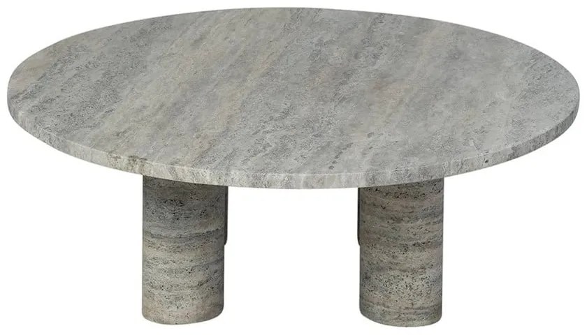 Сива каменна кръгла масичка за кафе ø 75 cm Volos – Blomus