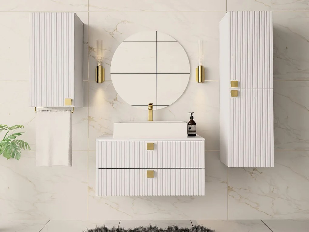 Вертикален шкаф за баня Gariano-Leuko