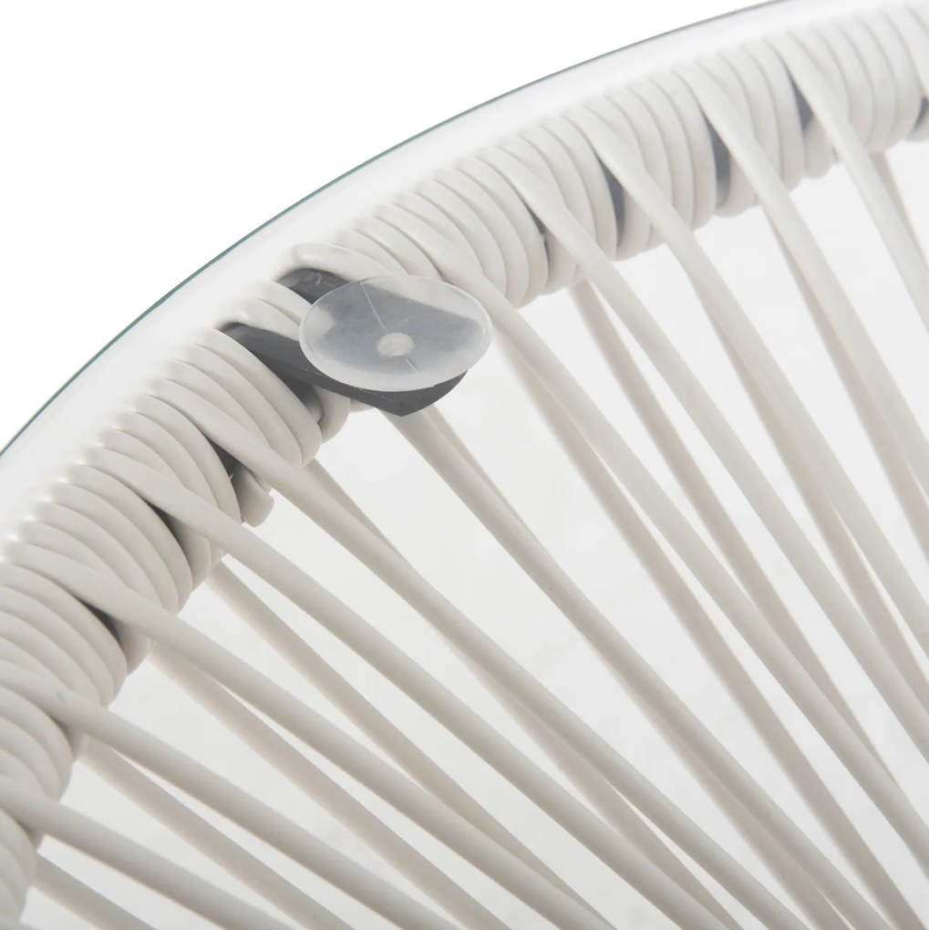 Маса Акапулко HM5874.12 цвят бял-черен