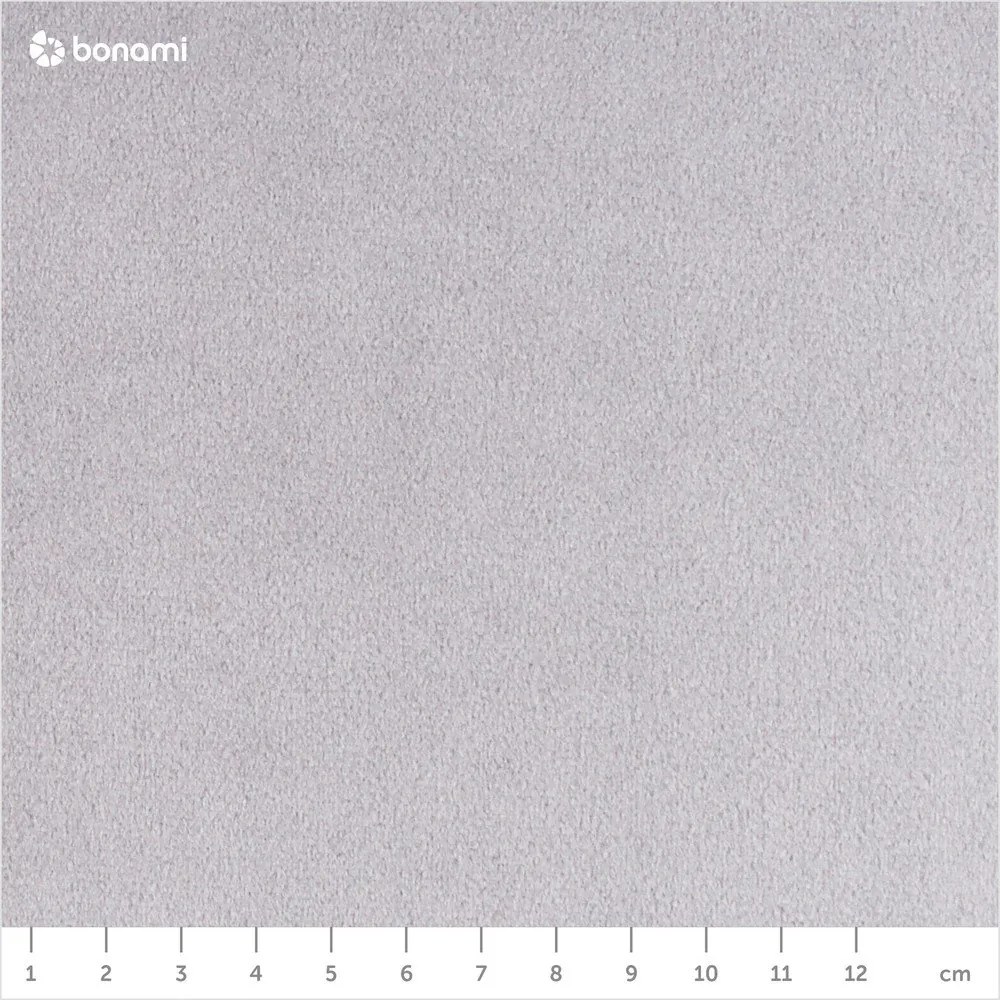 Светлосиво кадифено ъглово канапе, десен ъгъл Santo - Milo Casa