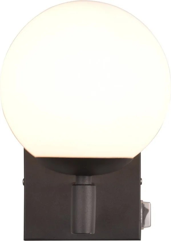 Матово черно стенна лампа ø 14 cm Kula – Trio