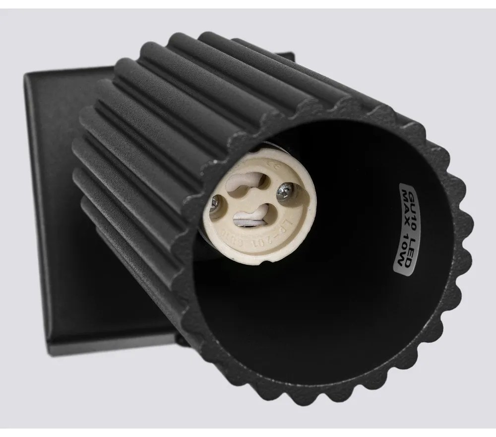 Черен прожектор 8x16 cm Gleam – Sollux