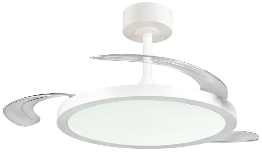 Бяло LED осветително тяло за таван Kasfjord – Trio