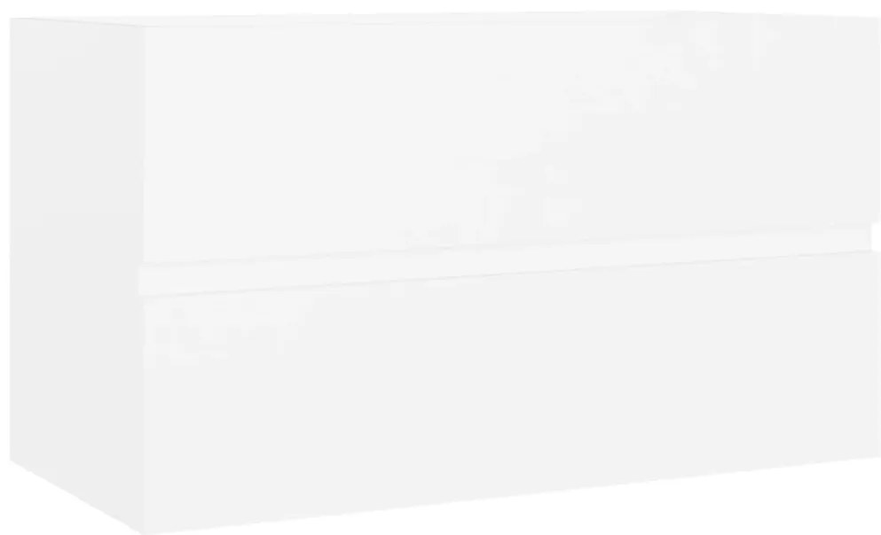 804746 vidaXL Долен шкаф за мивка, бял, 80x38,5x45 см, инженерно дърво