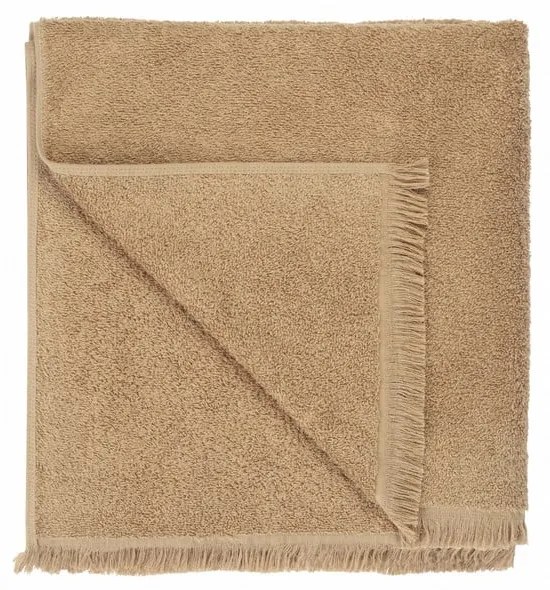 Светлокафява памучна кърпа за баня 70x140 cm FRINO - Blomus