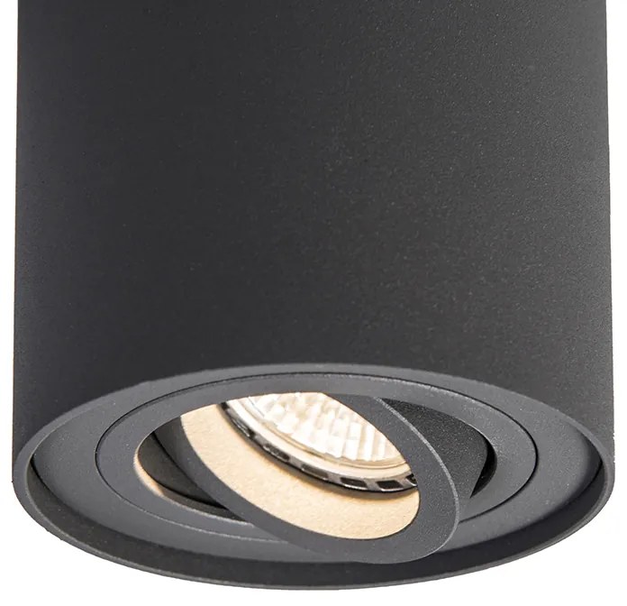 Интелигентен повърхностно монтиран прожектор тъмно сив, накланящ се, вкл. WiFi GU10 - Rondoo Up