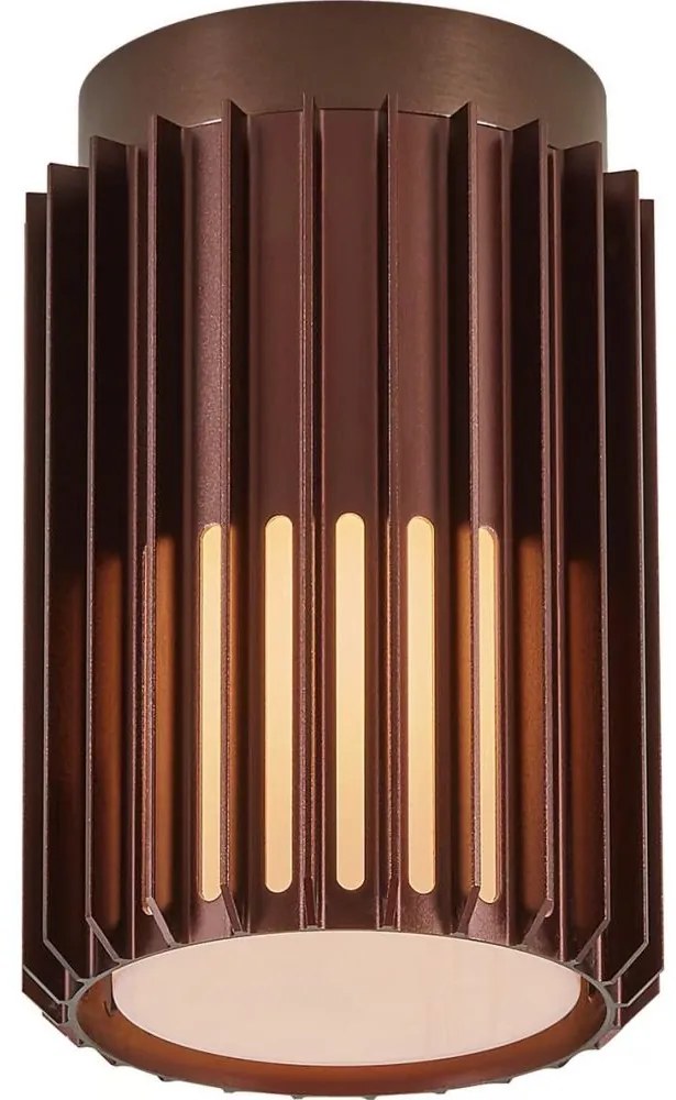 Nordlux - Екстериорна лампа за таван ALUDRA 1xE27/15W/230V кафяв