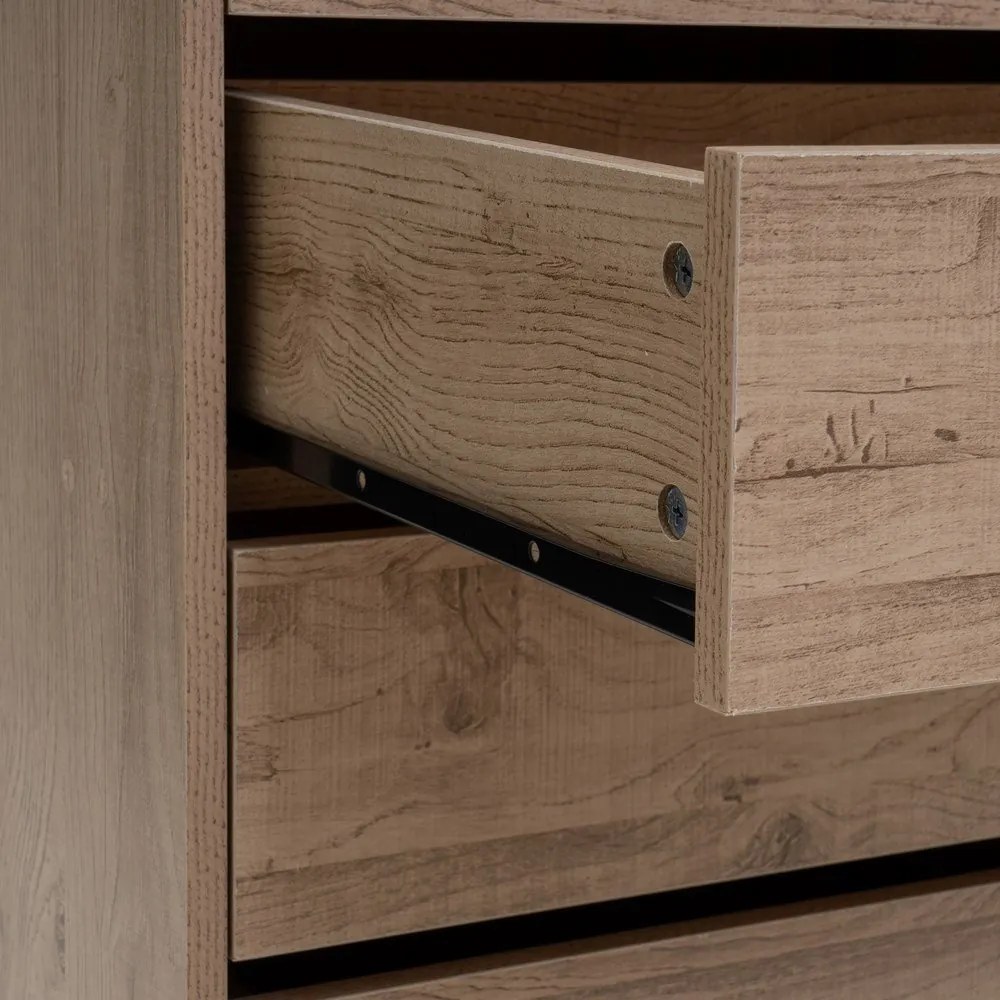 Отворен модулен шкаф от декор от дъб в естествен цвят 60x180x45 cm Modular – Casa Selección