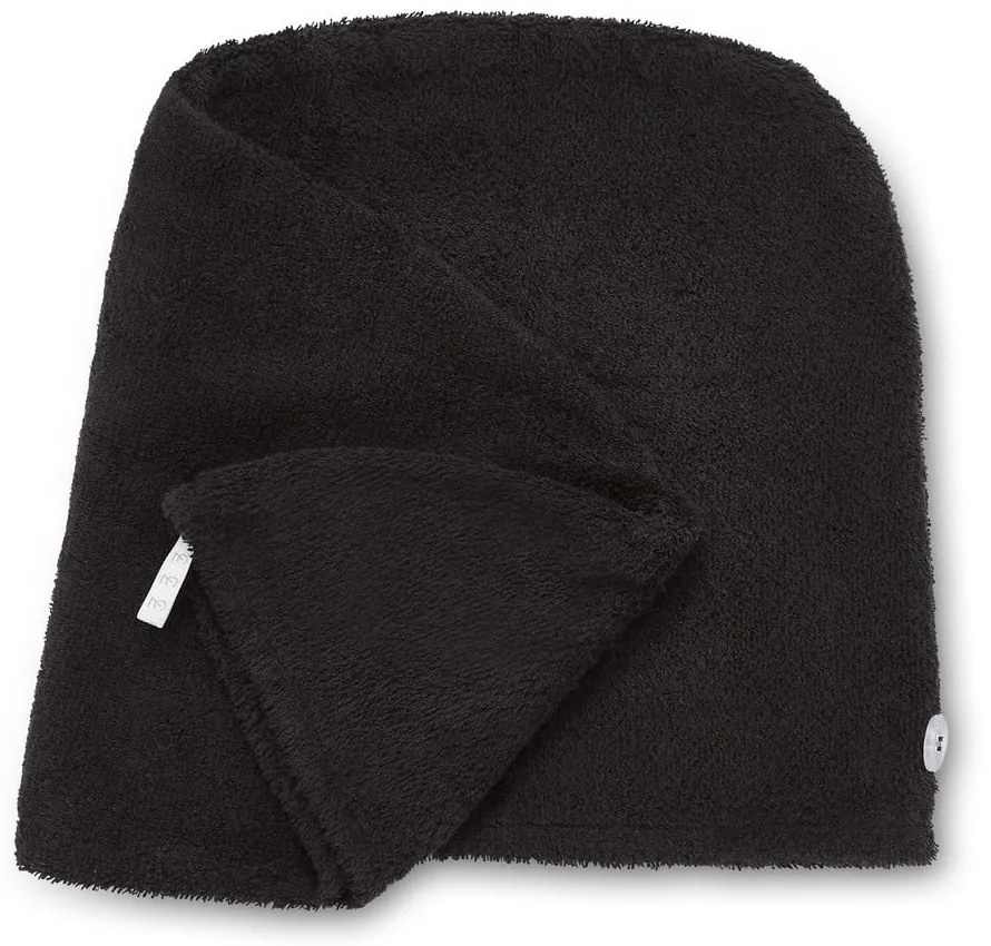 Черни бързосъхнещи памучни кърпи за коса в комплект от 2 бр. 20x13 cm Quick Dry – Catherine Lansfield