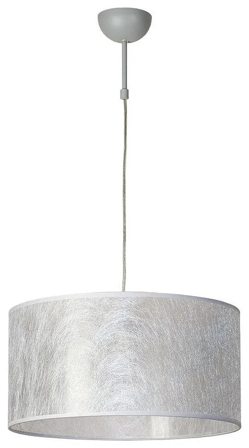 Пендел СЕТА, ø400, титан, абажур Басари Сребро, 1xE27