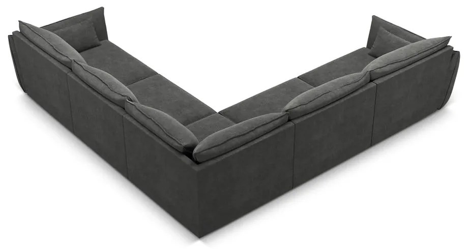 Сив ъглов диван (променлив) Vanda - Mazzini Sofas