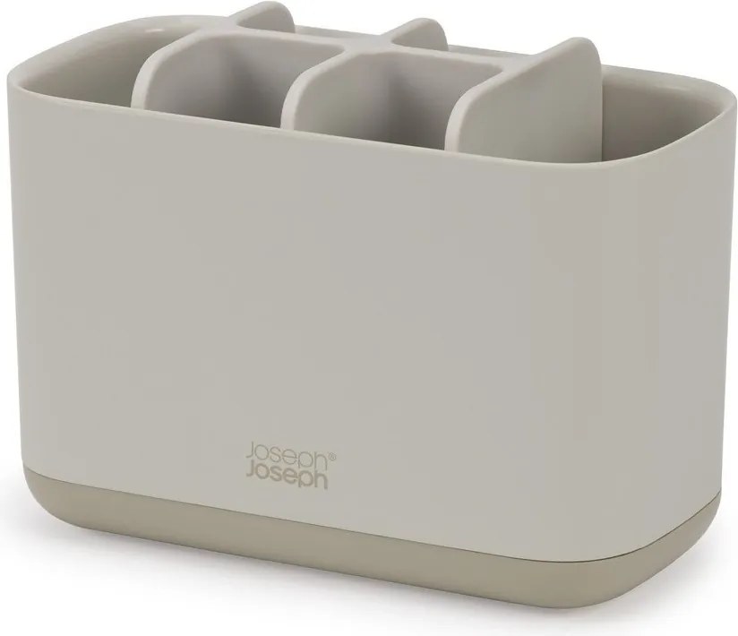 Бежова пластмасова стойка за четки за зъби EasyStore – Joseph Joseph
