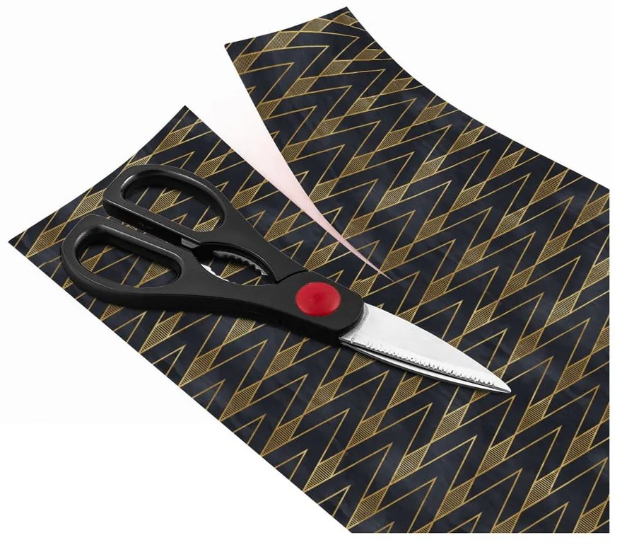 Декоративен тапет за мебели в черно и златно Ragnar - Ambiance